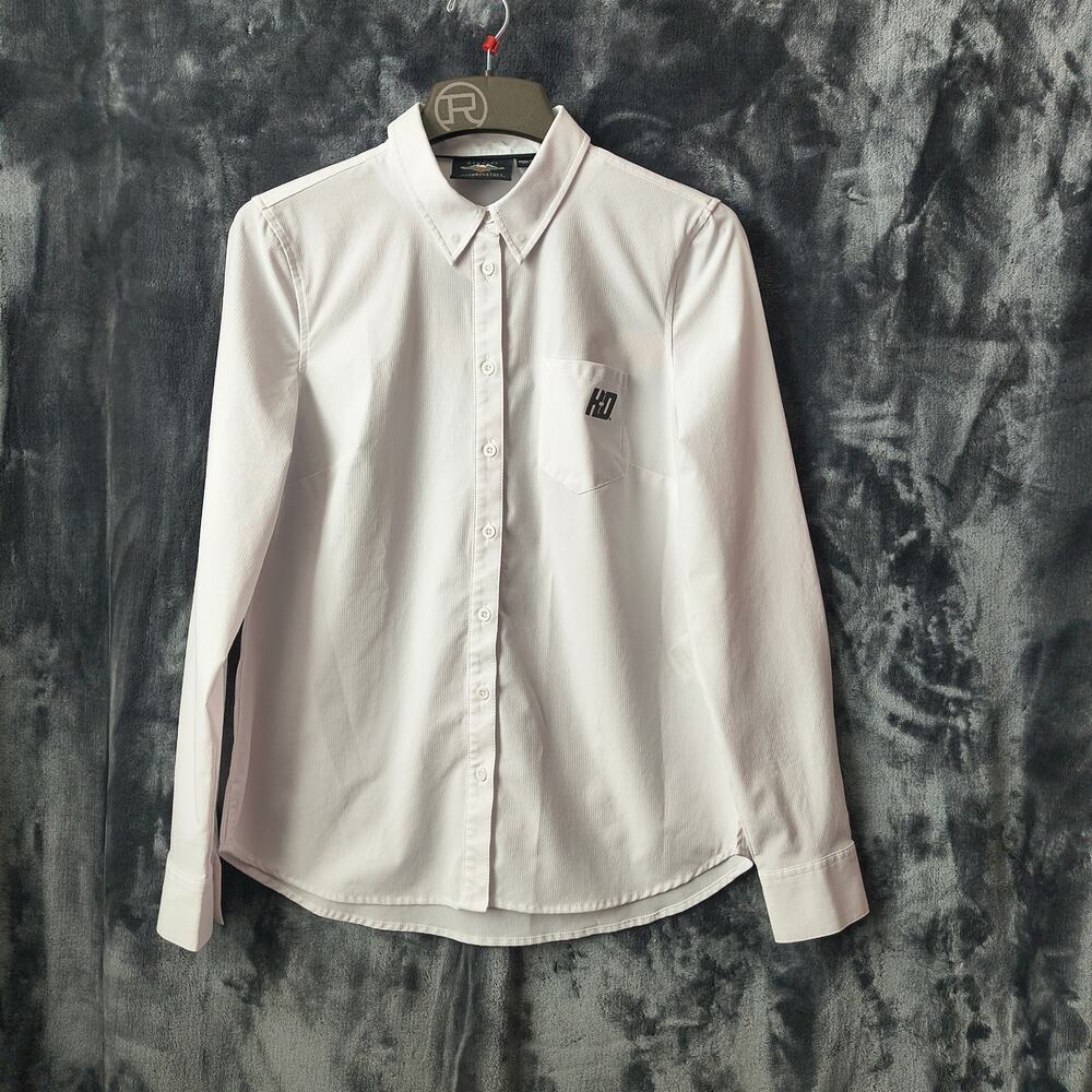 Harley-Davidson Performance Button Down Women's Shirt Long Sleeve  Med Regular